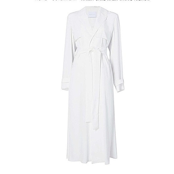NOON BY NOOR Harry Sandwash White Trench - Picture 2 of 10
